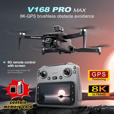 V168 Max Mini Dronă GPS Profesională FPV cu Cameră 8K Rc Quadcopter Evitare Obstacole Fotografie Aeriană Aeronave Elicoptere