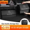 EZB2  2025 Hot Car Trunk Organizer Box Large Capacity Foldable Storag Bag For Mercedes Benz AMG W204 W205 W203 W211 W212 W213 W201 W21