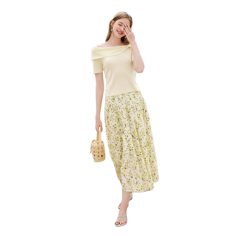 Women's Off-Shoulder Bowknot Knit Top