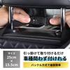 Mellbo Seat Back Pocket Tissue Case Drink Holder Car Rear Seat Storage Pocket PU Leather Large Capacity Black Argyle Check