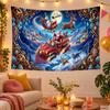 Christmas Theme Wall Tapestry, Xmas Wall Hanging, Holiday Home Bedroom Decoration