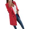 Autumn Winter Women Solid Color Long Cardigan Warm Overcoat Blazer Jacket Coat
