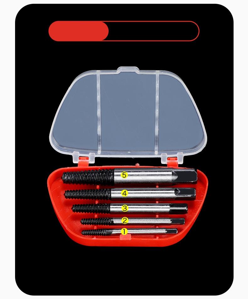 5 Stück/6 Stück Auszieher für abgebrochene Drähte Feinzahn Auszieher für abgebrochene Schraubenköpfe Entfernung Wasserhahn Auszieher für abgebrochene Gewinde Schraubendreher Werkzeug