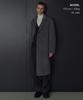 Musinsa Standard Cashmere Blend Oversized Single Coat [Medium Grey]