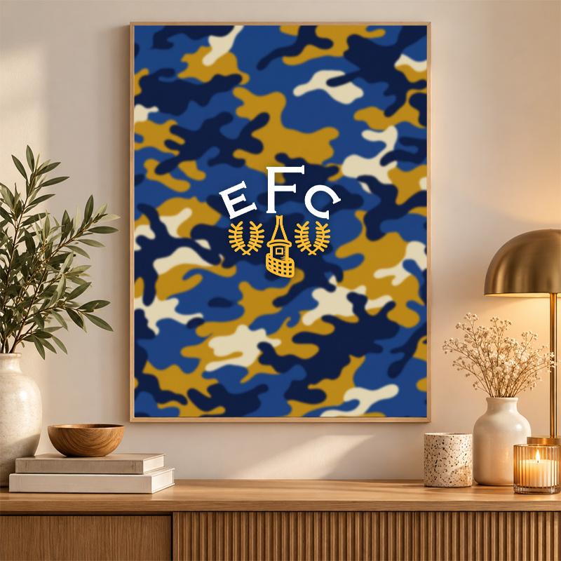 Everton Fußball Diamantmalerei Set 5D Vollbohrer DIY Diamantmosaik Wandkunst Heimdekoration
