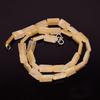Natural Yellow Aventurine Gemstone Radiant Smooth Beads Necklace 17" UB-3431 UB-3431