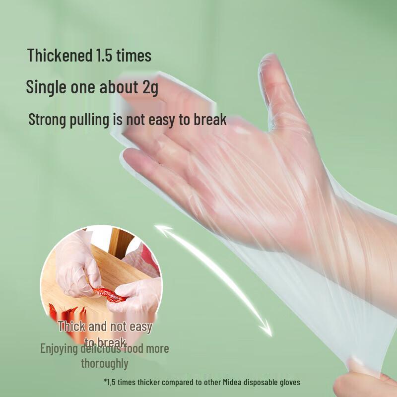 MARYYA Disposable Heavy-Duty PE Gloves
