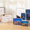 New Multi Size Square Table Table Transparent Card Brick Strong Magnetic Acrylic Picture Frame Display Gift