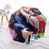 1pc Outdoor Umbrella with Cute Anime Characters, Automatic Opening, Portable Tri-Fold Design, 8-Rib Iron Frame, Perfect for Fans, Travel, Daily Use, I