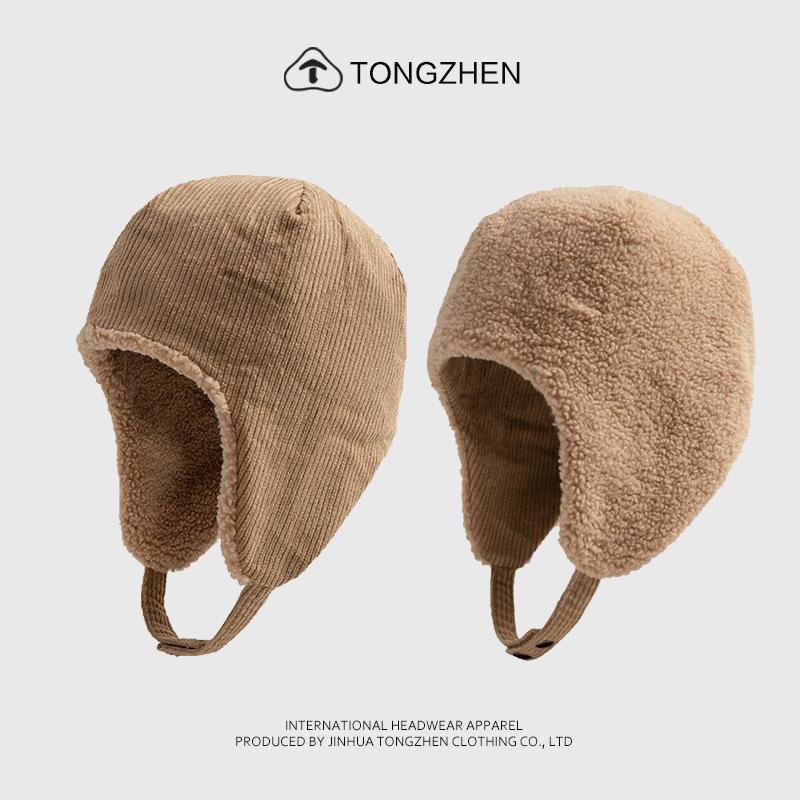 

Зимние мужские и женские утолщенные теплые и холодостойкие шапки-ушанки из вельвета, двусторонние, из овечьей шерсти, шапки-авиаторы One size (56-58cm)