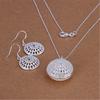 Charms Wedding 925 Silver Jewelry Fashion Pretty Pendant Necklace Earring Women Party Set TOP Quality Stamped