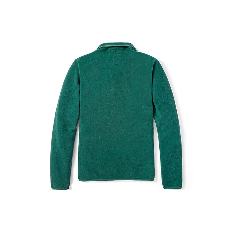 Timberland Solid Color Outdoor Casual Stand Collar Zipper Fleece Jacket Men Jackets Dark-Green A69KN-CY4