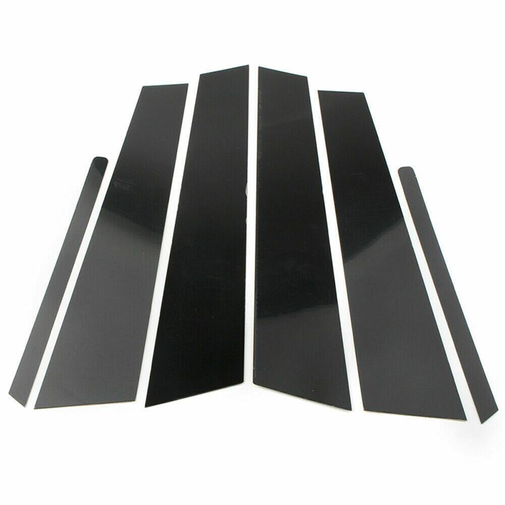 For 2011-2015 Kia Optima Door Window Pillar Posts Trim Covers Kit Glossy Black