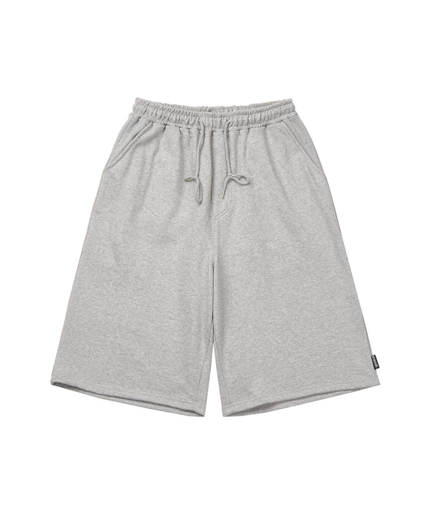 Masateu Small Pocket Bermuda Sweat Pants _ Gray