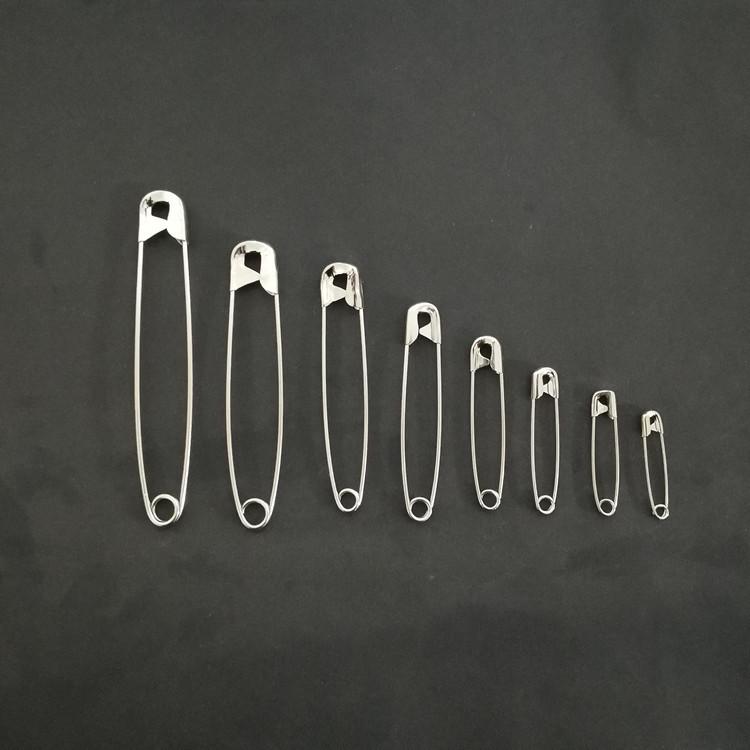 Rustproof Steel Safety Pins: Multi-Size High-Strength Brooches for DIY Projects