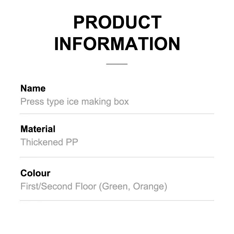 34/68 Compartments Ice Cube Mould Press Type With Lid Home Ice Box Ice Tool Freezer Ice Cube Maker Gifts