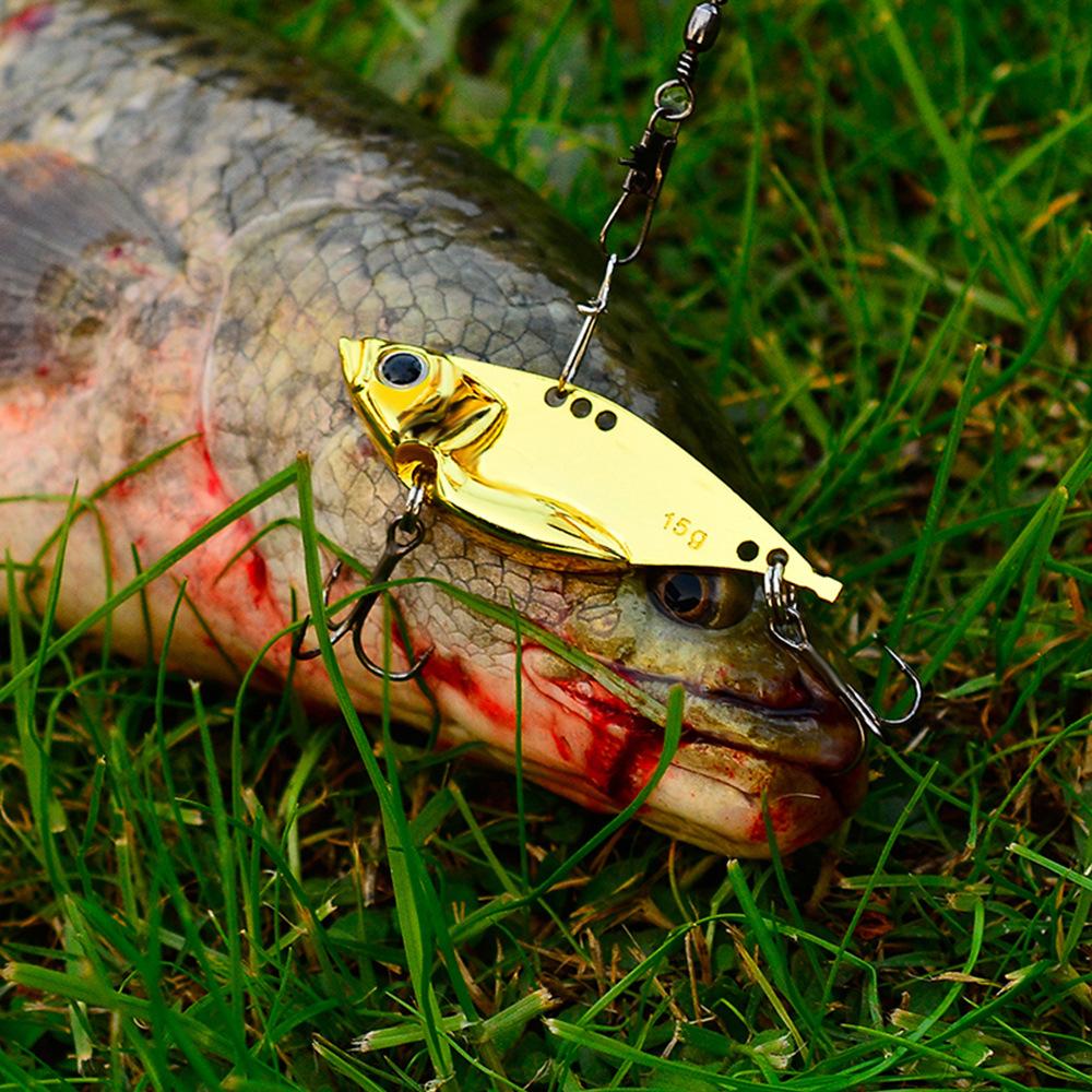 5g-20g Submerged VIB Lure Bait Gold / Silver Metal Sequin Road Sub False Bait Cockmouth Sea Bass Bionic Bait