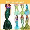 Verführerisches Meerjungfrauen-Kostüm für Damen Cosplay mit schmaler hoher Taille und schmalen ärmellosen