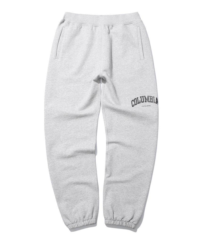 COLUMBIA UNIVERSITY Cu Front Emb Sweatpants M Gray