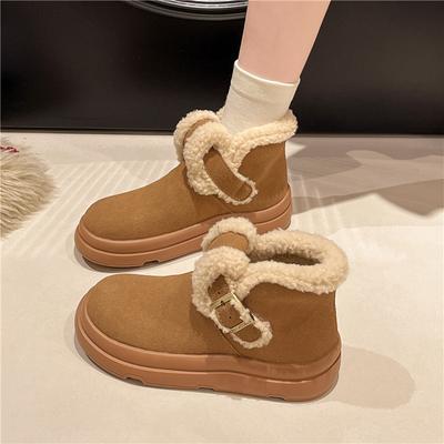 Fashion Women's Snow Boots Winter Warm Plush 2024 Hot Sale Thick-soled Women Warm Mid Heel Water Proof Casual Comfortable Snow Boots