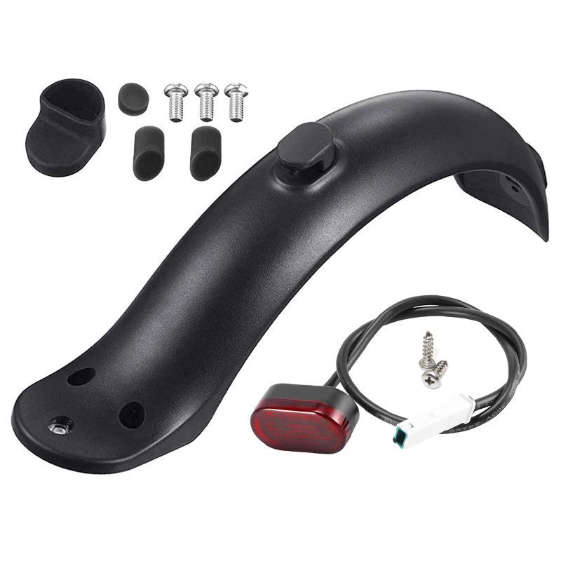 M365/1S Universal Rear Mudguard with Taillight & Hook for Electric Scooters