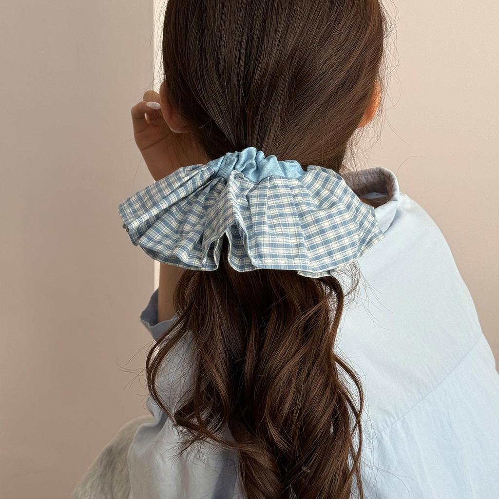 Large Big Hair Bands for Girls Women Ties Accessories Korean Elastic Scrunchie Rubber Vintage Popular Leading Fashion Kpop