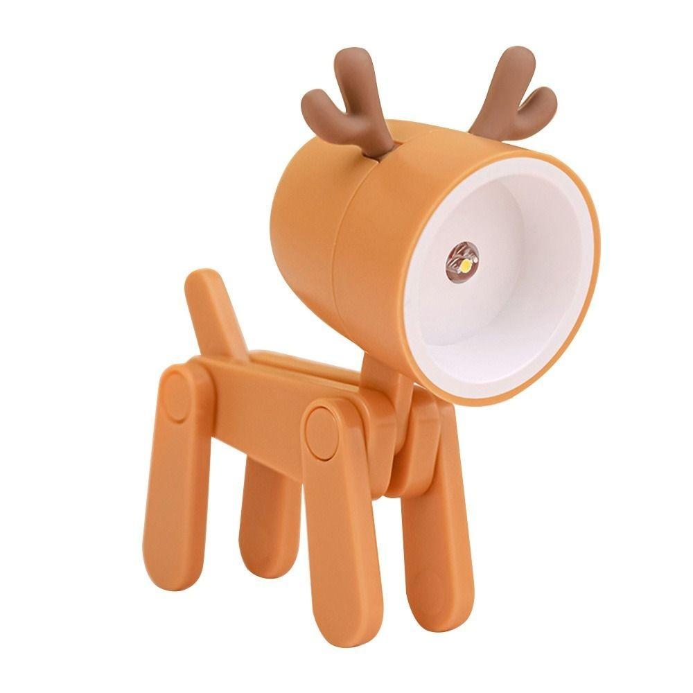 Gift Mini LED Night Light Portable Folding Cartoon Night Lamp Adjustable Table Lights Room Decor