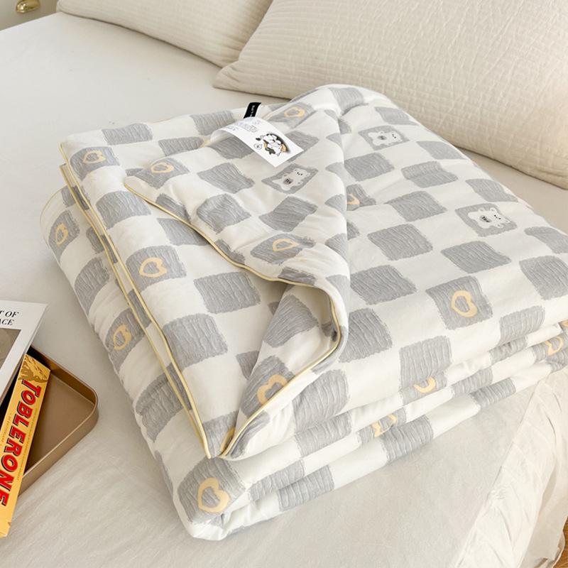 Leichte Baumwoll-Kinderbettdecke - Maschinenwaschbare Sommerdecke