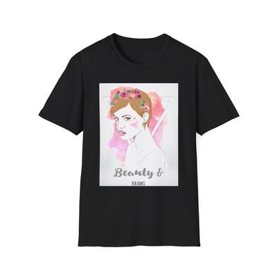 Schönheit und Köpfchen T-Shirt, Grafik-T-Shirt, Freizeit-Top, Inspirierendes Shirt, Geschenk für
