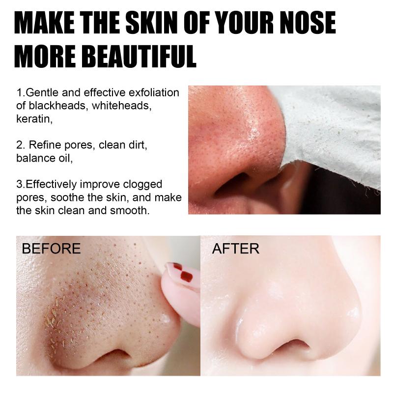 60Pcs Tearing Type Nose Strips with Blackhead Removal Nose Mask, Pore Cleansing Nose Patch