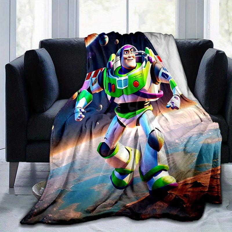 1pc,Toy Story Buzz Lightyear Space Adventure Throw Blanket Home Decor, Gift, Flannel Throw, Bedroom, Living Room, Travel