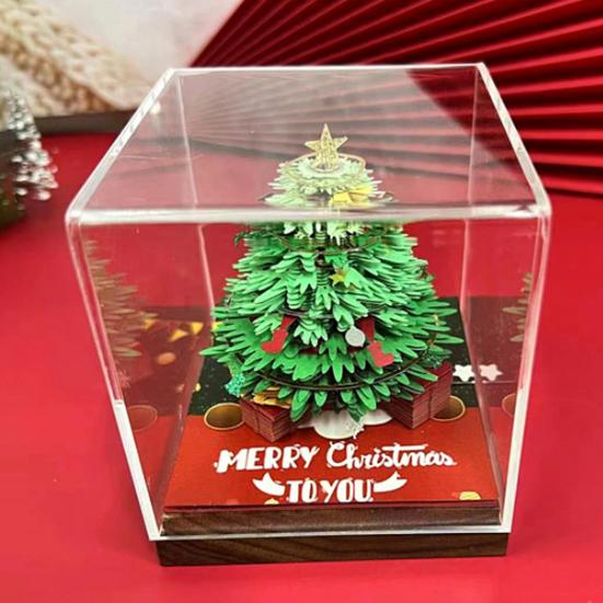 3D Christmas Tree Calendar Memo Pad 2026 Desk Time Piece Calendar Tear Away Paper Carving Art DIY Sticky Note Desktop Decoration for Christmas