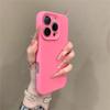 Soft Rubber Silicone Gel Candy Color Case for iPhone 16 15 14 Plus 13 12 11 Pro Max Shockproof TPU Bumper Simple Solid Cover