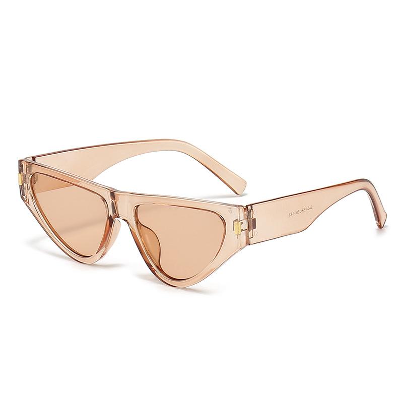 New fashion cat eye sunglasses ins Internet celebrity personality versatile rice nail glasses European and American trend sunglasses women