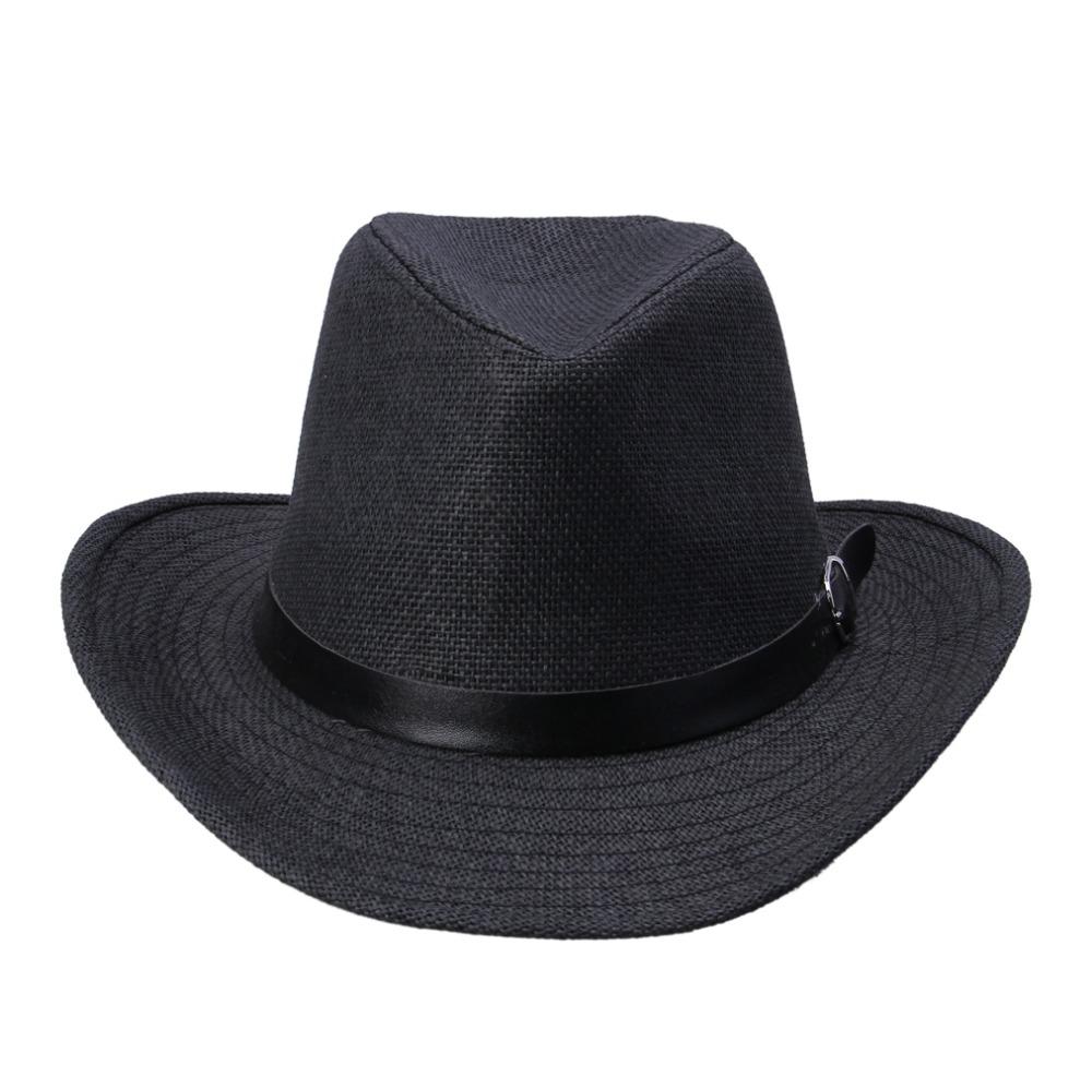 LNPBD Kimisohand New Hot Fashion 6 Colors Summer Men Straw Hat Cowboy Hat Men's Fashion Hot Sale