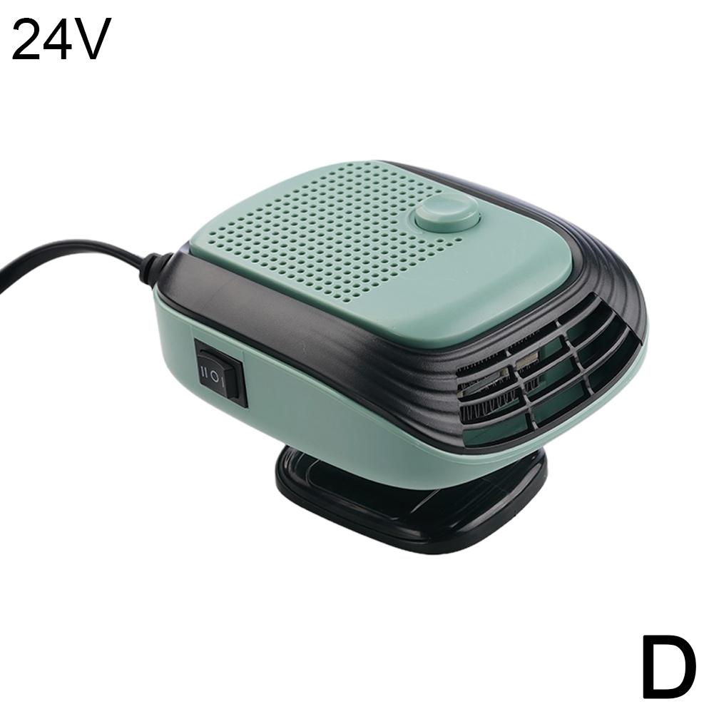 Electric Car Heater Air Cooler Fan 12V/24V Portable Demister Defroster Heating Fan 120W Dryer Windshield Defogging Accessroies