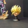 28cm Anime Dragon Ball Super Saiyan 2 Gohan Figures Double Head Sculpt Collectible Model Desktop Ornament Statue Toys Gifts