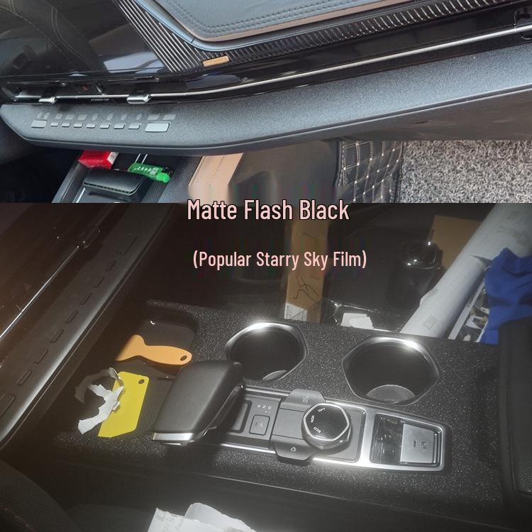 Carbon Fiber Interior Stickers for Changan CS55PLUS 2nd Gen: Gear & Console Trim