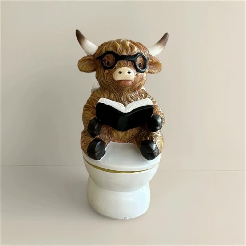 Newly Designed Quirky Highland Cow Bathroom Decorations A