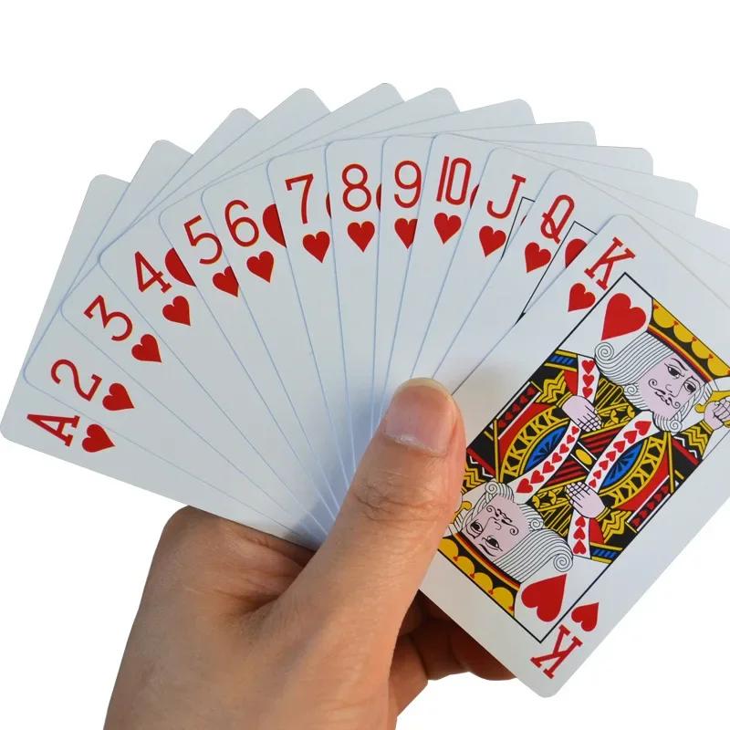100% PVC Novo Padrão Plástico À Prova D 'Água Adulto Jogando Cartas Jogo de Cartas de Poker Jogos de Tabuleiro 58 * 88mm Cartas