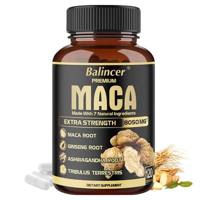 Ginseng Root, Black Pepper, Ginseng Root, Maca Root, Dietary Supplements 120 Capsules