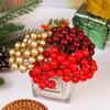 Оптовые искусственные ягодные цветы Мини красные искусственные тычинки вишни для украшения рождественской елки Рождество Новый год вечеринка украшение дома