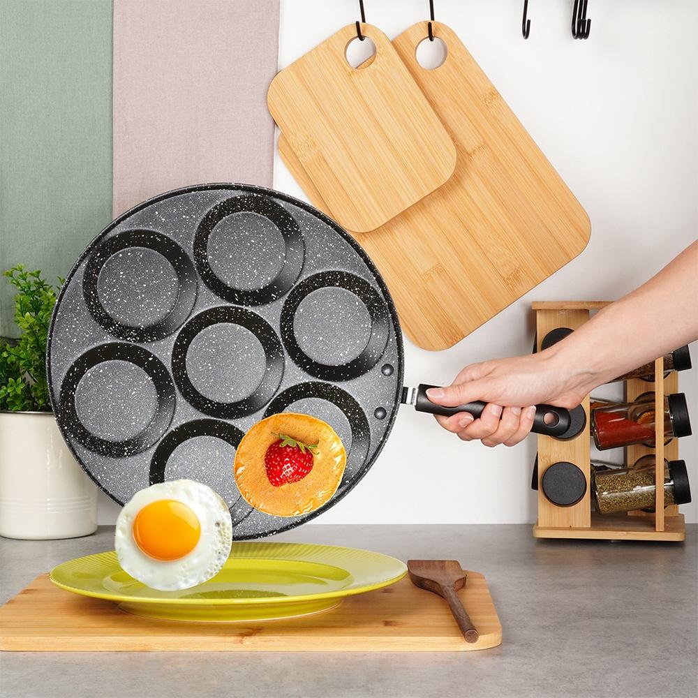 Granite Egg Pan 7 Holes Basic Line 30 Cm