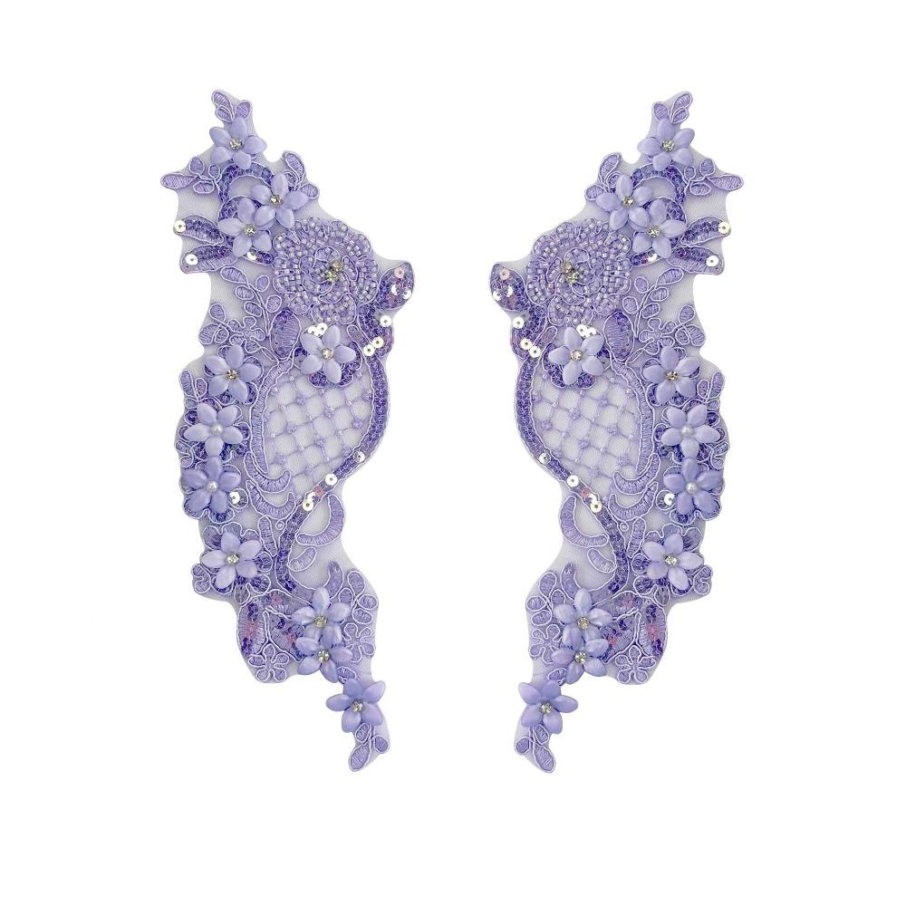 Fabric Dress Accessories Crystal Beads Sewing Decals Fashion Embroidery Decals  Clothing Decoration