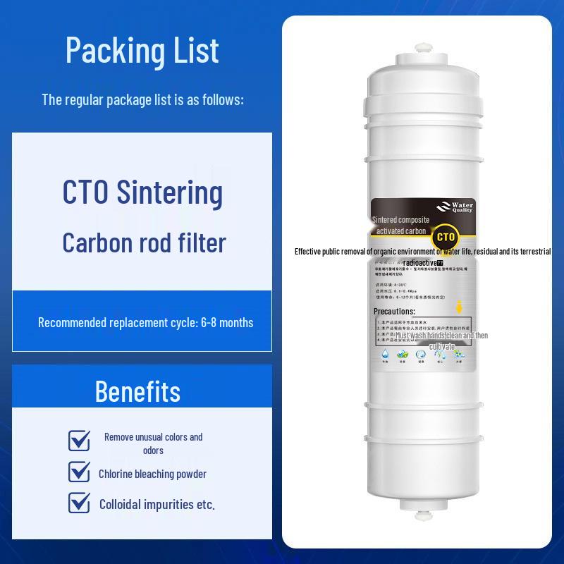 10-Inch Quick Connect Five-Stage Ultrafiltration Water Purifier Filter Cartridge for Kitchen & Home