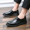 Plus Size Men's Autumn Leather Loafers - British Style Casual Slip-on Driving Shoes