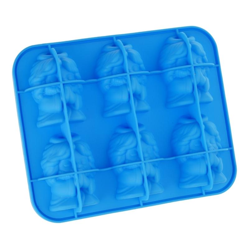 Ice Tray Silicone Molds 6 Cavities Prayer Figure Silicone Molds For Making Chocolate Jelly Candies Cocktails Drinks