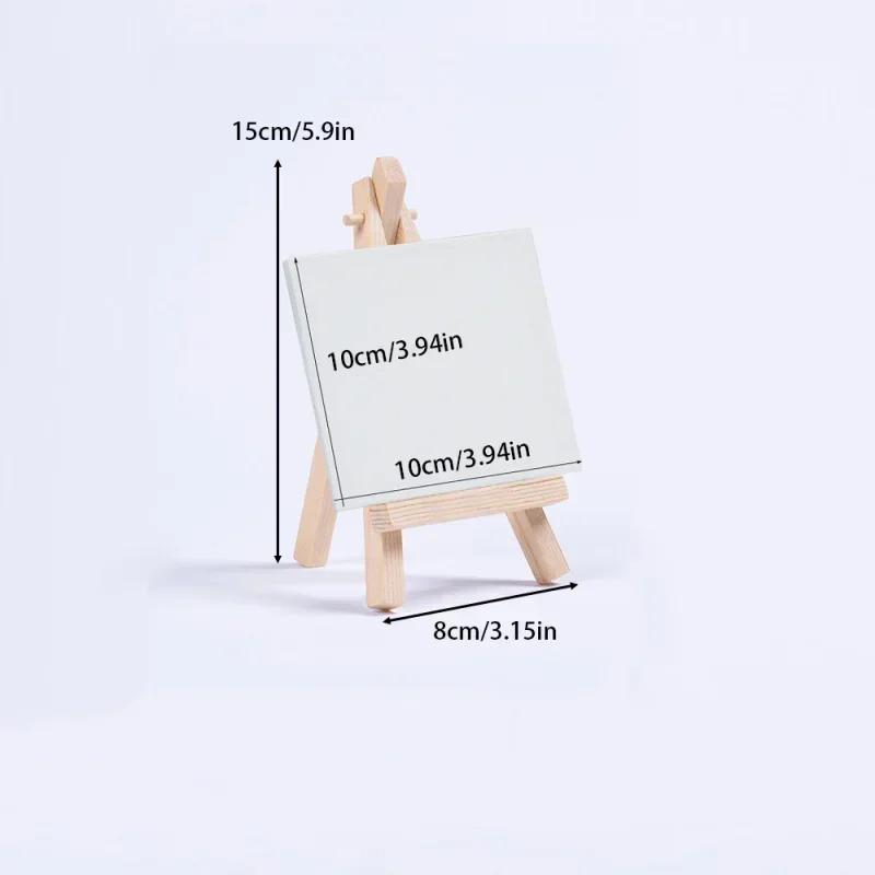 Kompletní sada na malování na plátno pro děti s dřevěným stojanem - Vše v jednom umělecká sada obsahuje napnutá plátna a nástroje