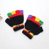Kids' Winter Fingerless Flip-Top Writing Gloves – Warm Half-Finger Gloves for Boys & Girls