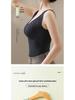 German Velvet Self-Heating Thermal Vest with Chest Pad - Silk Cashmere, Double-Sided, Thickened for Warmth